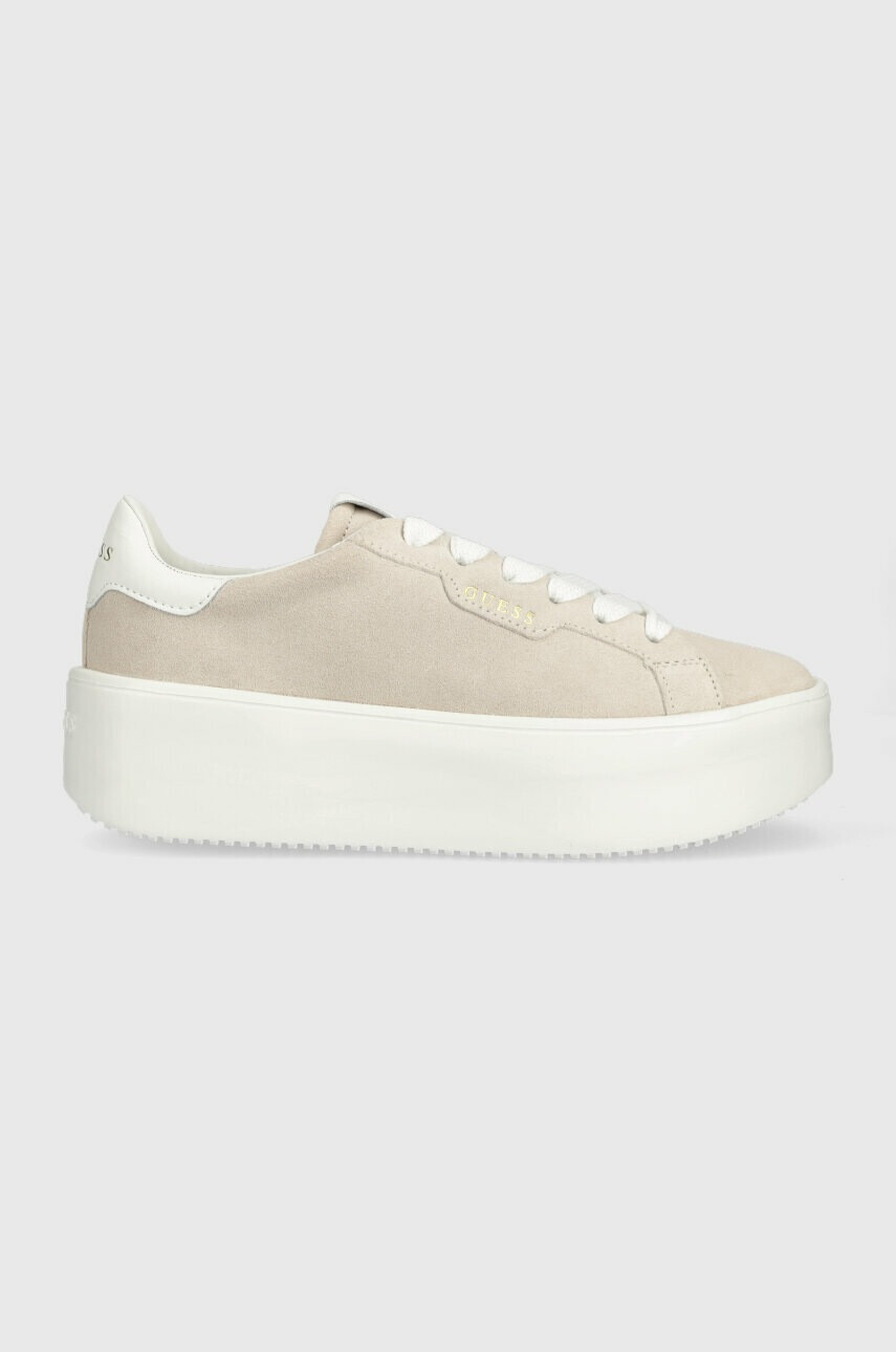 Guess Велурени маратонки MARILYN в бежово FL6MRI SUE12 - Pepit.bg