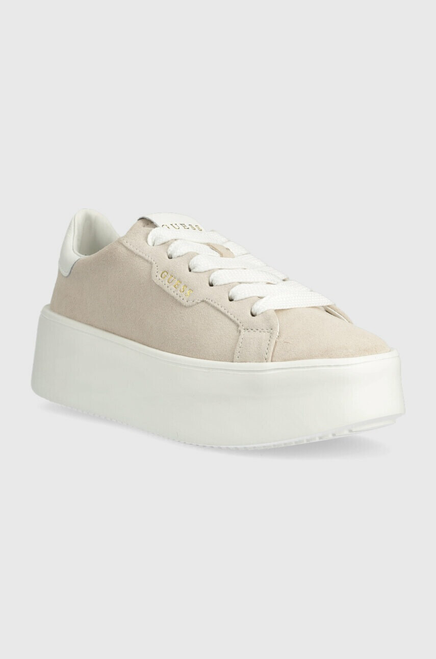 Guess Велурени маратонки MARILYN в бежово FL6MRI SUE12 - Pepit.bg