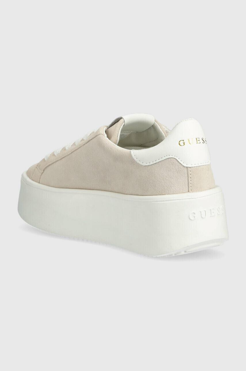 Guess Велурени маратонки MARILYN в бежово FL6MRI SUE12 - Pepit.bg
