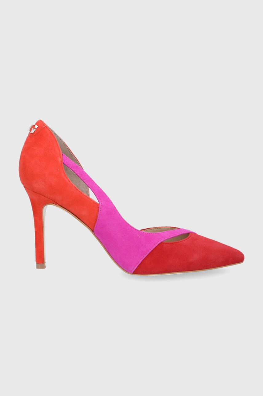 Guess Велурени обувки с висок ток - Pepit.bg