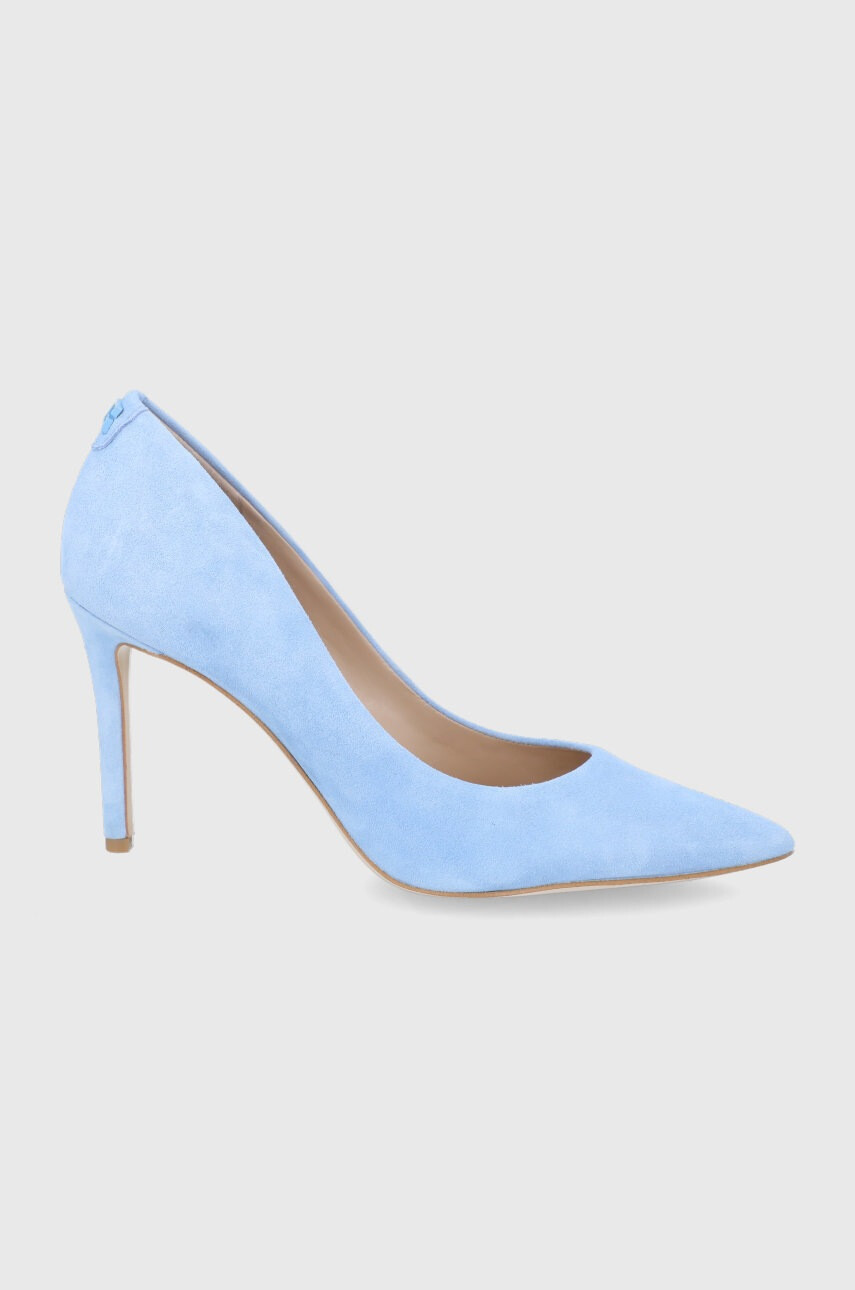 Guess Велурени обувки с висок ток - Pepit.bg