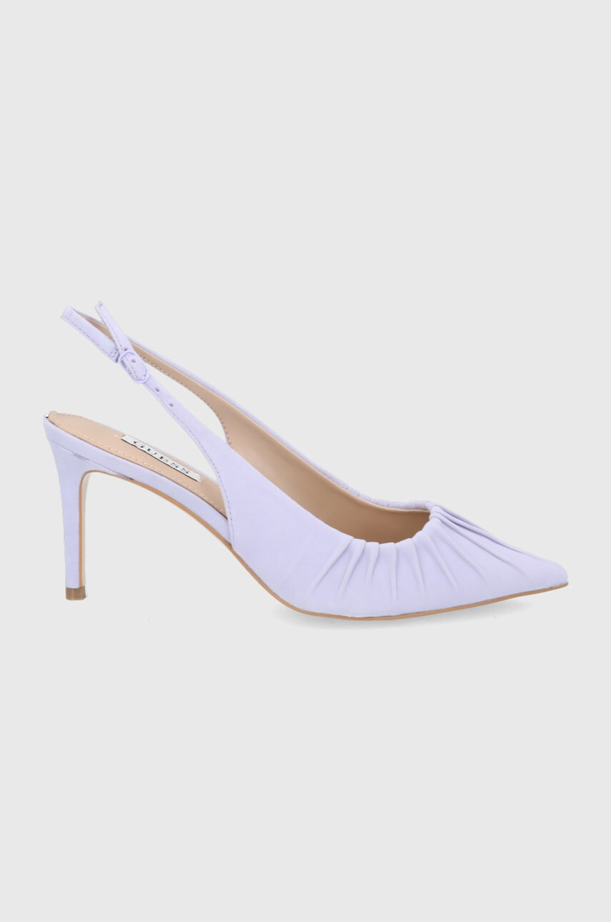 Guess Велурени обувки с висок ток - Pepit.bg