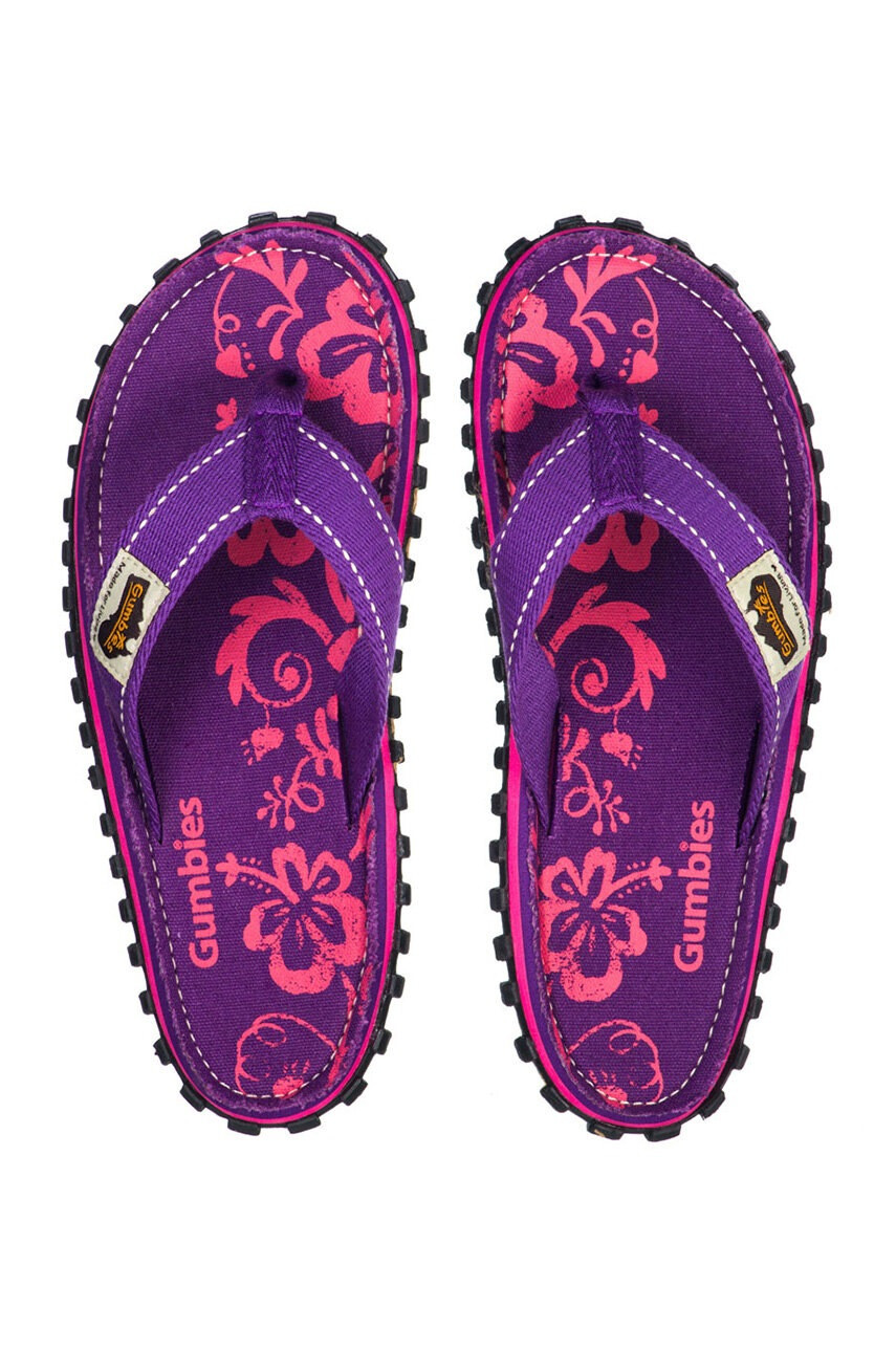 Gumbies Джапанки Islander Purple Hibiscu - Pepit.bg