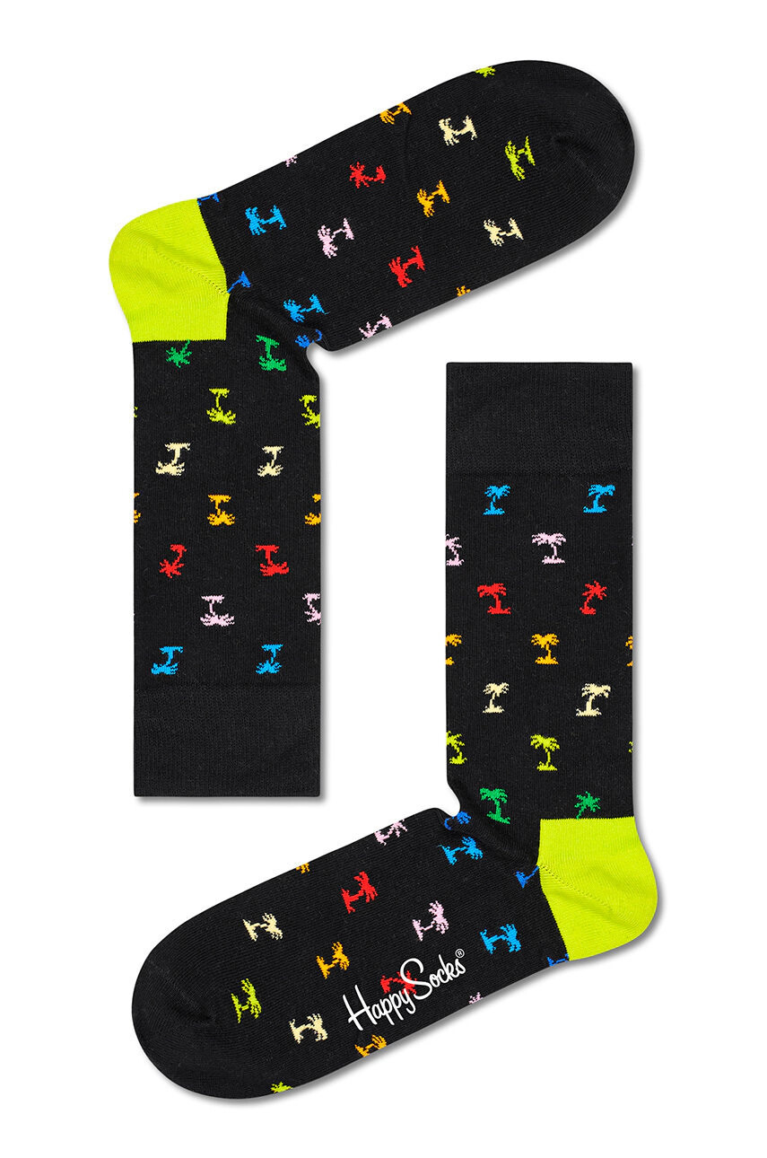 Happy Socks Чорапи дамски в черно - Pepit.bg