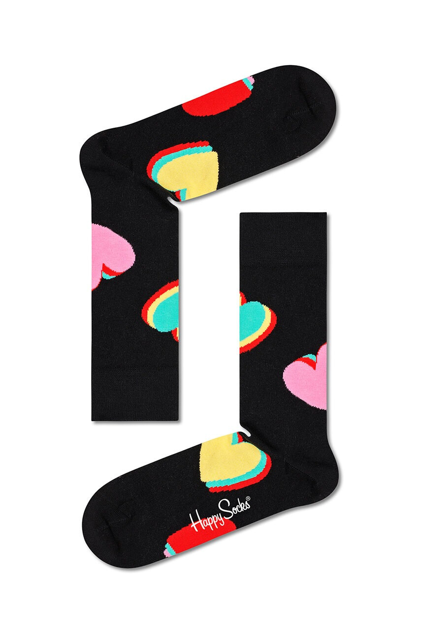 Happy Socks Чорапи в черно - Pepit.bg