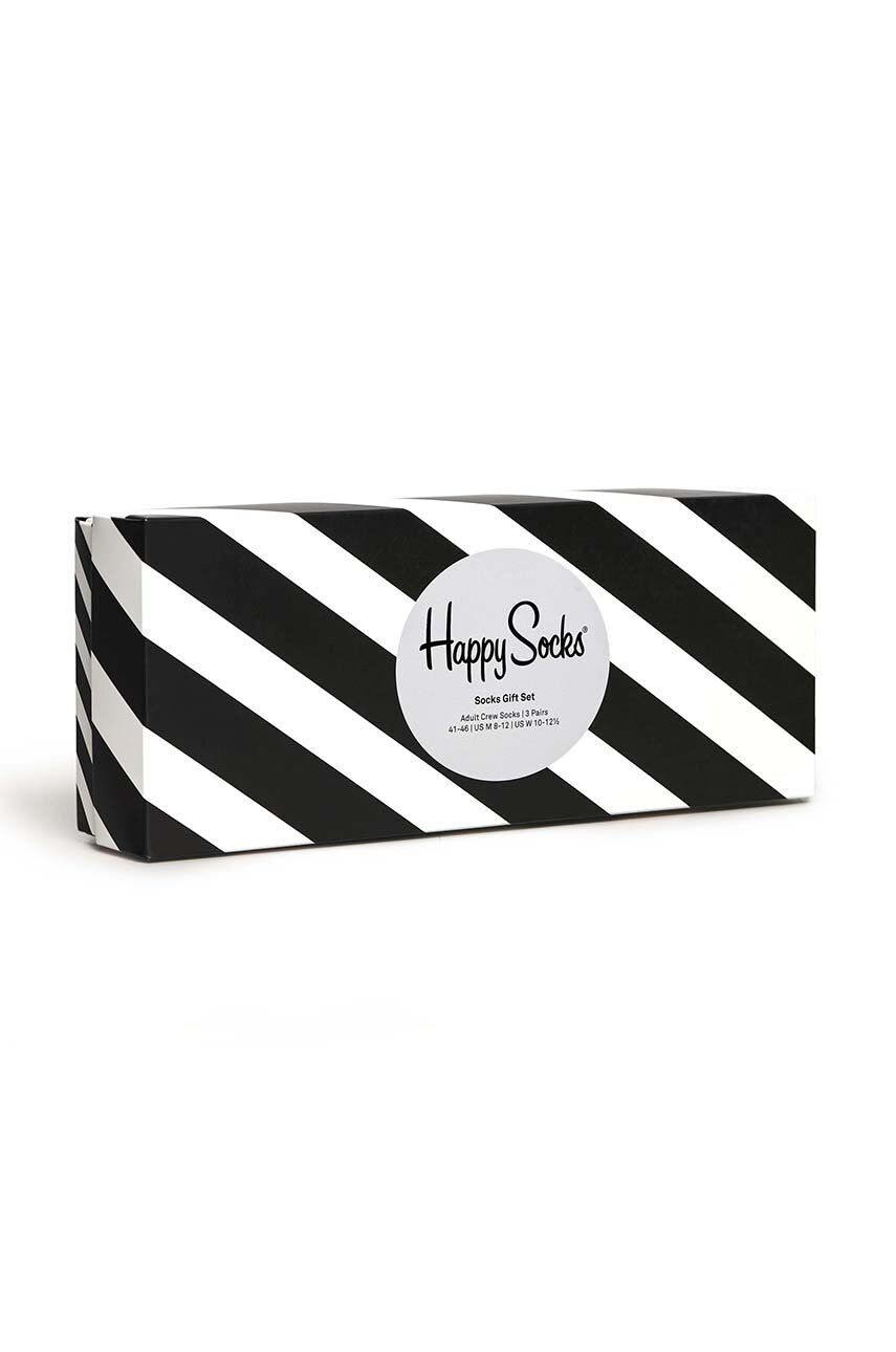 Happy Socks Чорапи (4 чифта) в черно - Pepit.bg