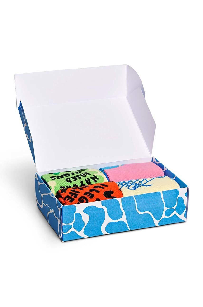 Happy Socks Чорапи (4 чифта) x WWF - Pepit.bg