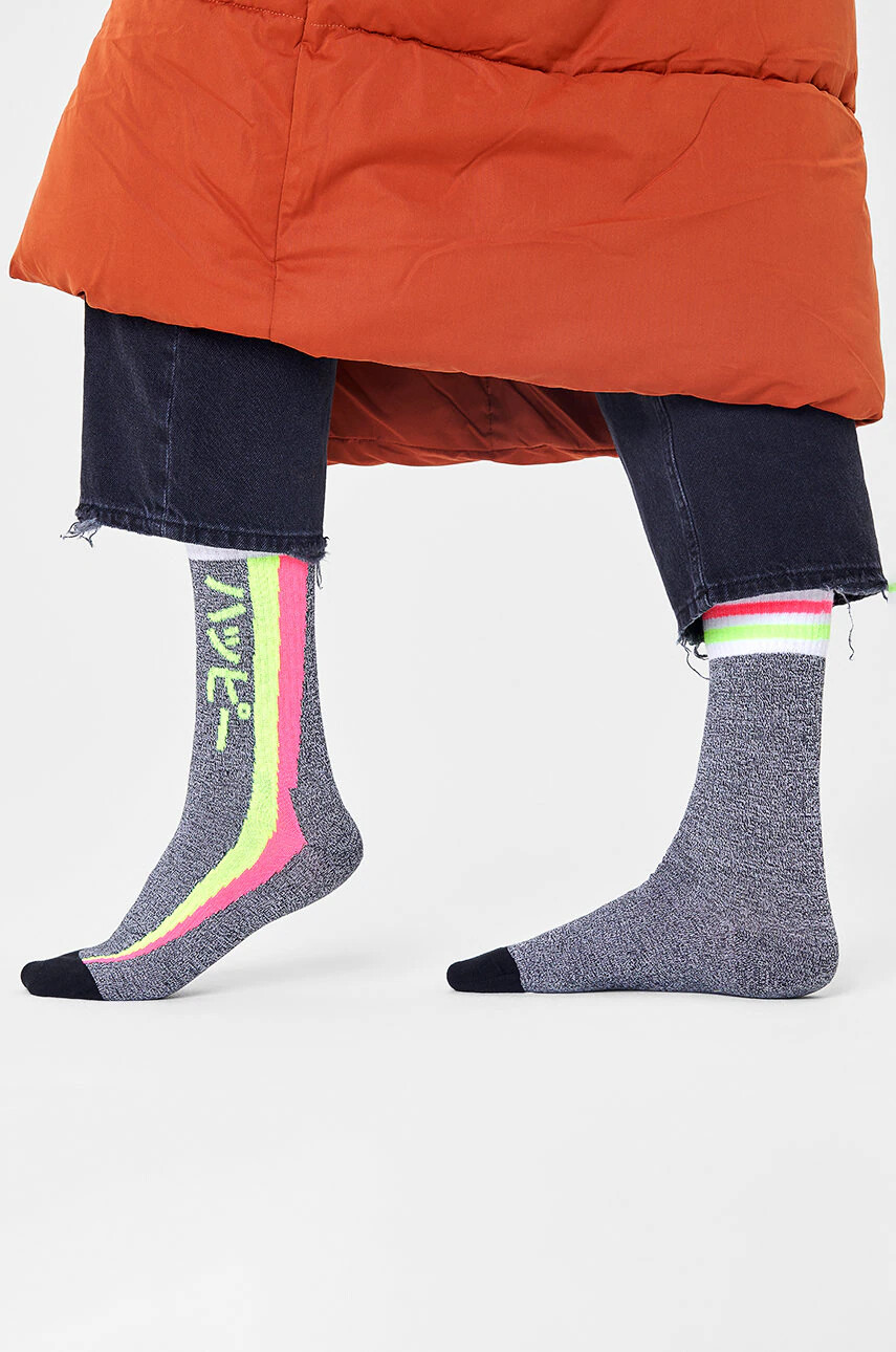 Happy Socks Чорапи в сиво - Pepit.bg