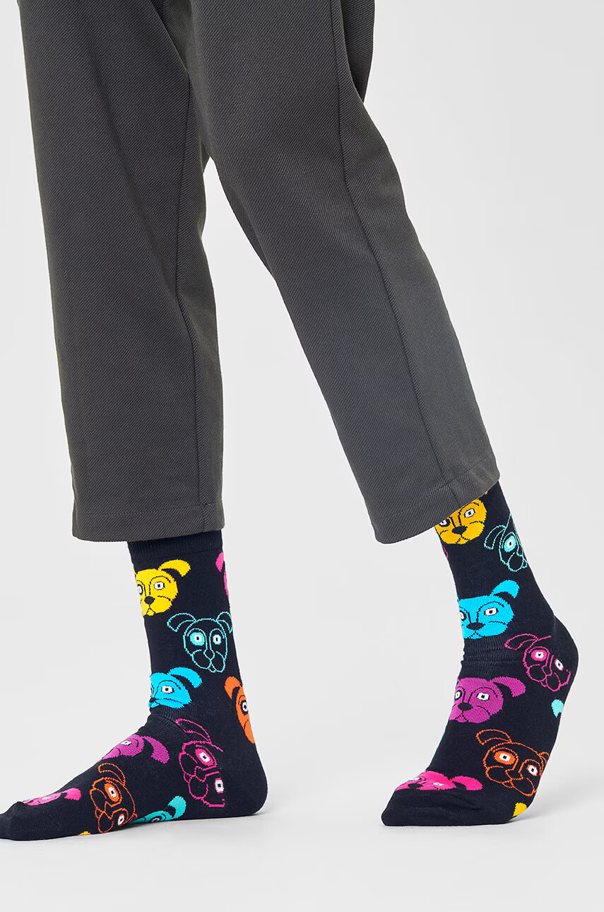 Happy Socks Чорапи в черно - Pepit.bg