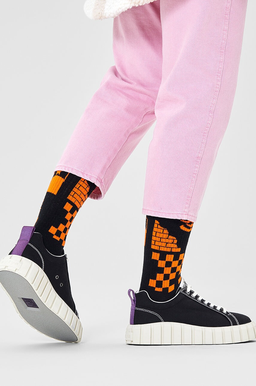 Happy Socks Чорапи в черно - Pepit.bg