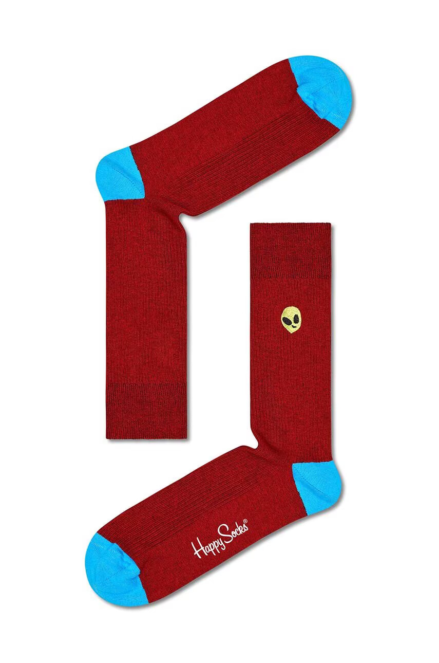 Happy Socks Чорапи в червено - Pepit.bg