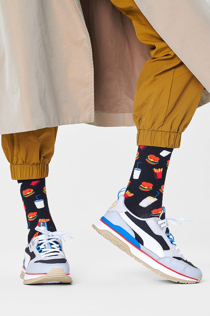 Happy Socks Чорапи в черно - Pepit.bg
