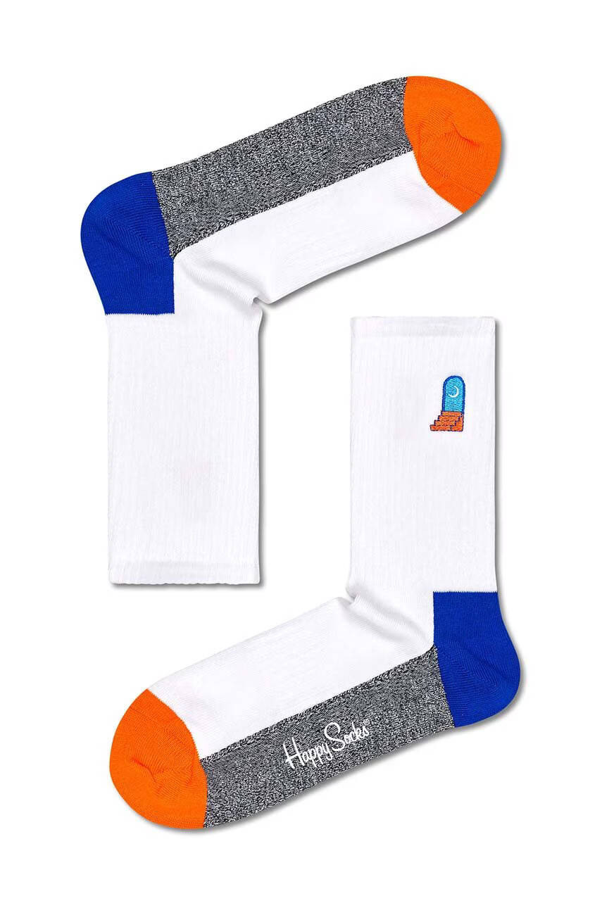 Happy Socks Чорапи в бяло - Pepit.bg