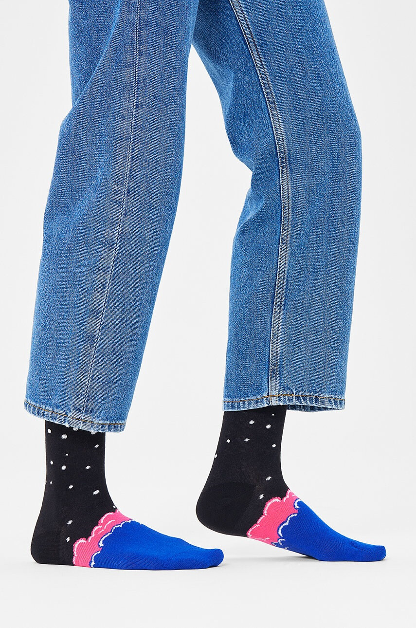 Happy Socks Чорапи в черно - Pepit.bg