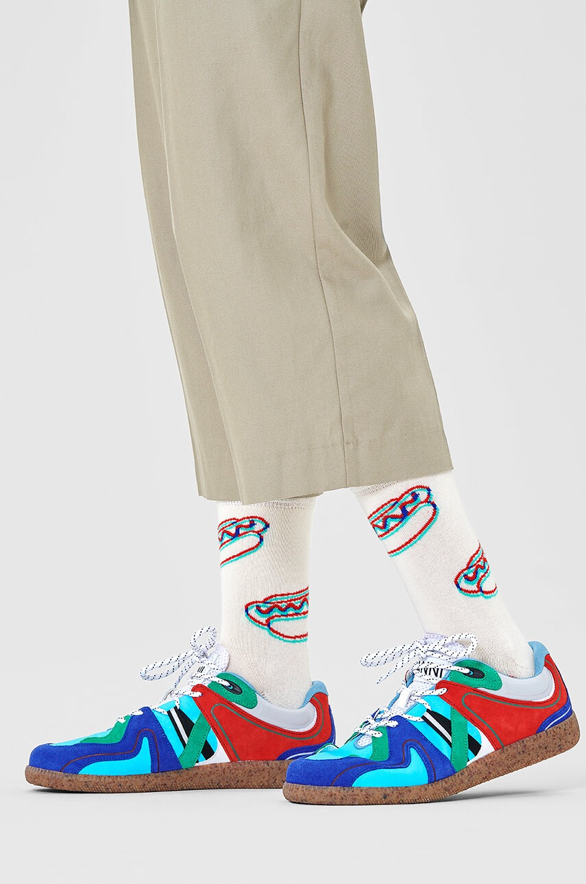 Happy Socks Чорапи в бяло - Pepit.bg