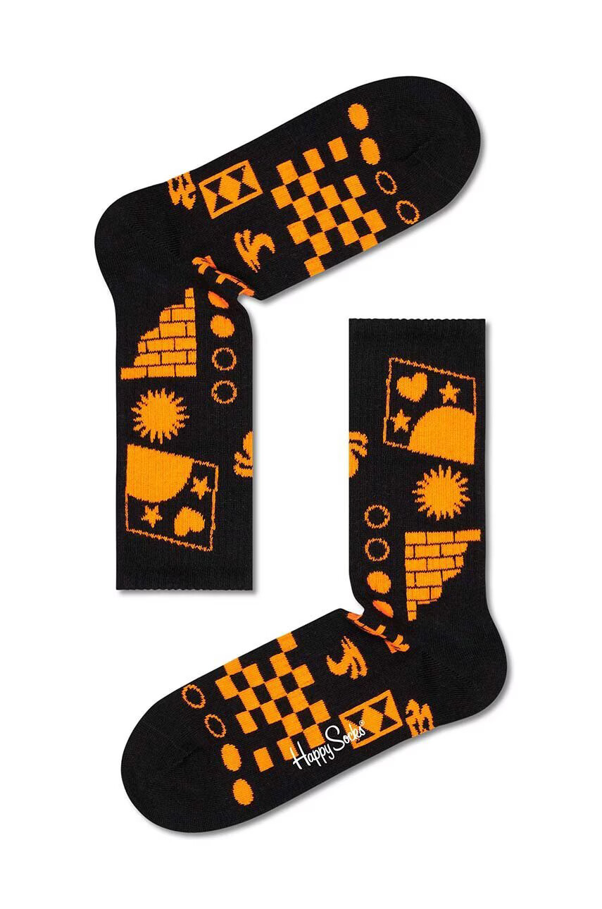 Happy Socks Чорапи в черно - Pepit.bg