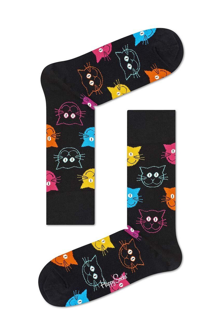 Happy Socks Чорапи в черно - Pepit.bg