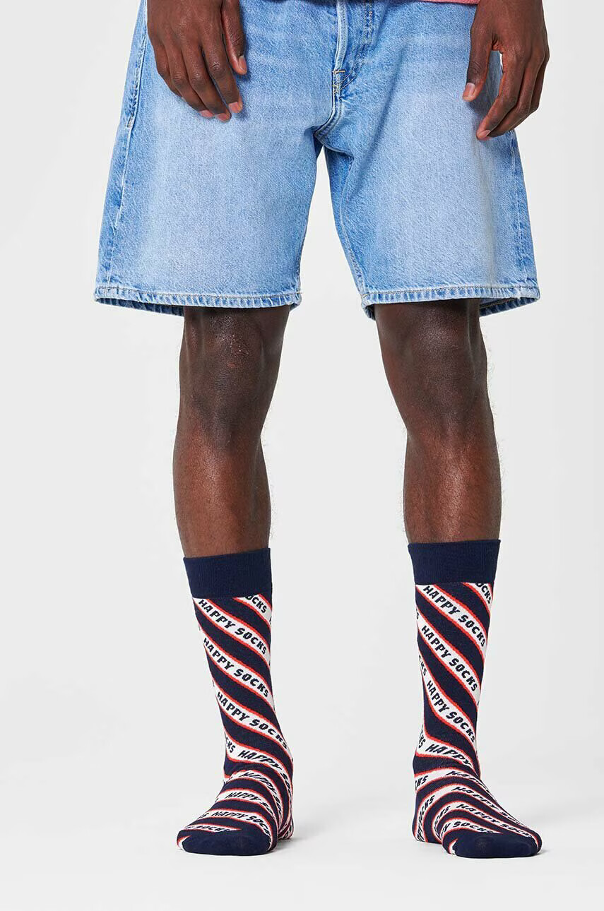 Happy Socks Чорапи в тъмносиньо - Pepit.bg