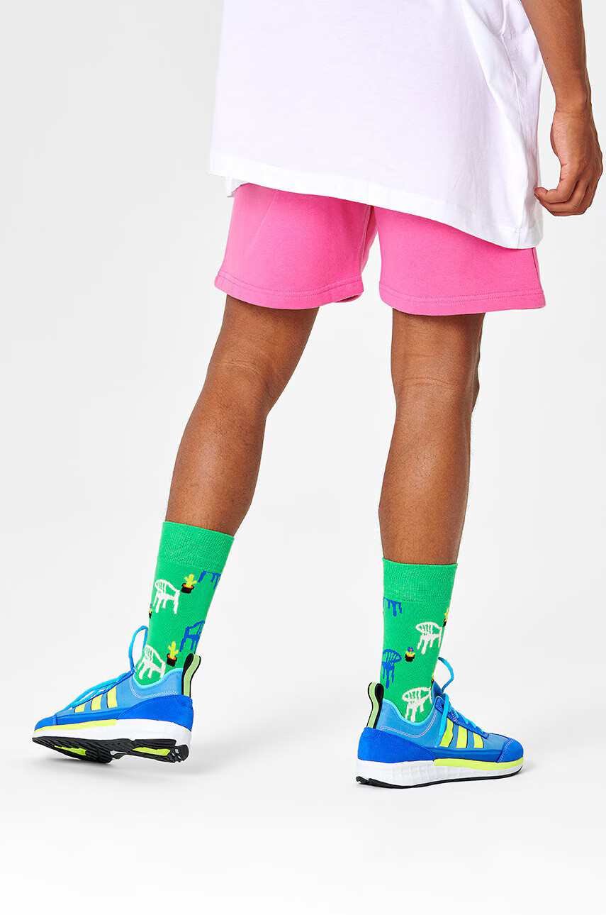 Happy Socks Чорапи мъжки в зелено - Pepit.bg