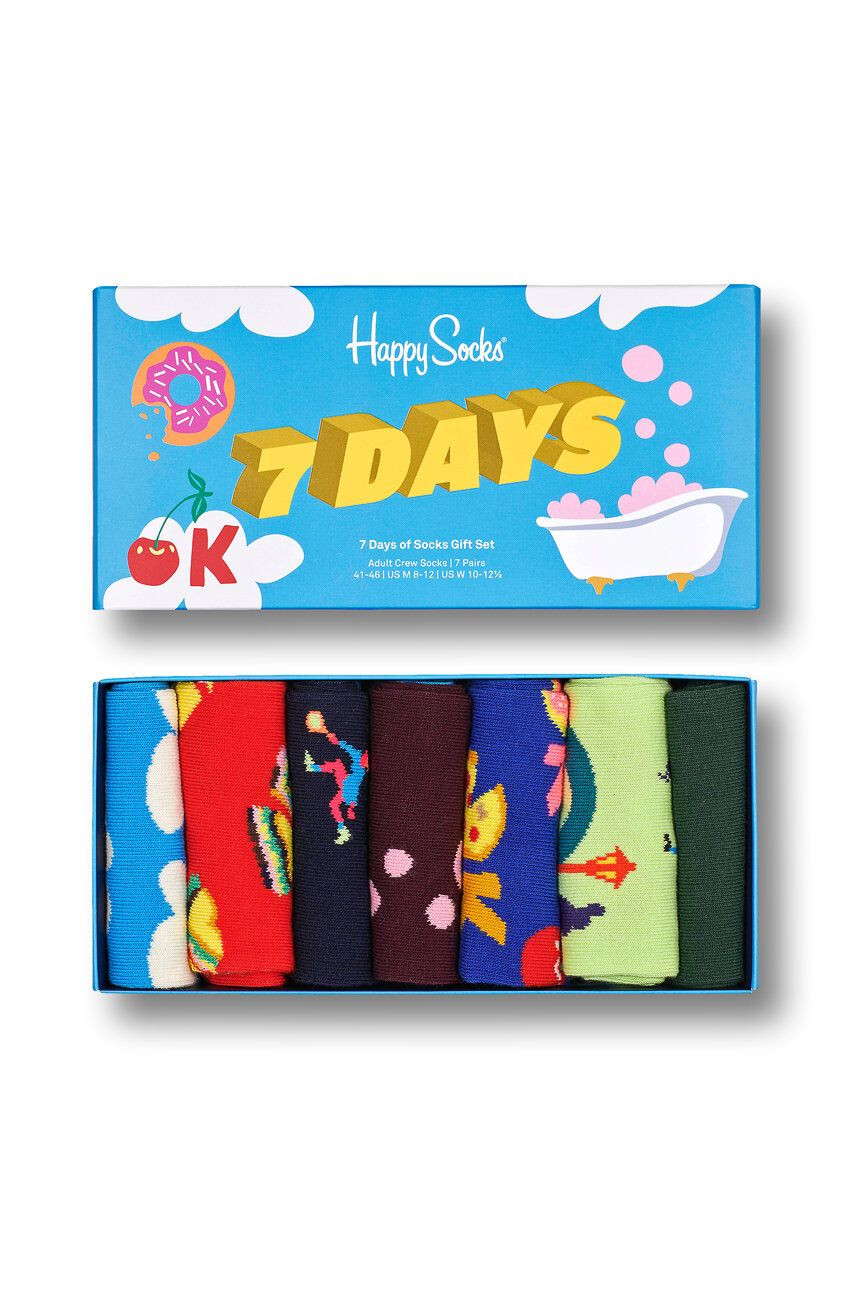 Happy Socks Чорапи 7 Day Socks Gift Set (7 чифта) - Pepit.bg