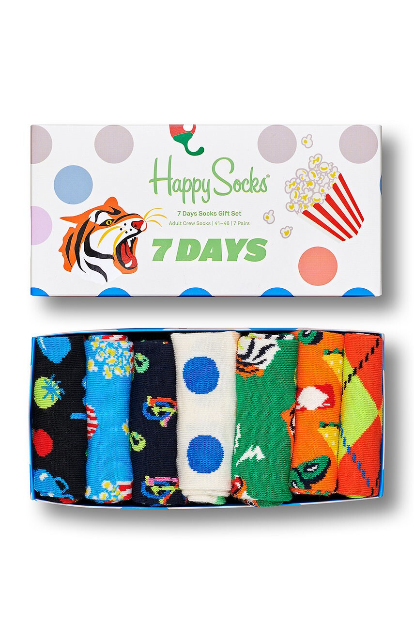 Happy Socks Чорапи 7 Days Socks Gift Set (7 чифта) - Pepit.bg