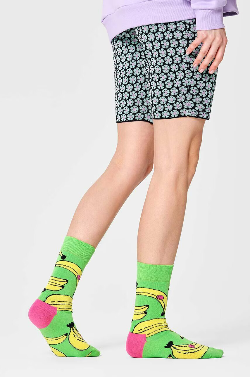 Happy Socks Чорапи Banana в зелено - Pepit.bg