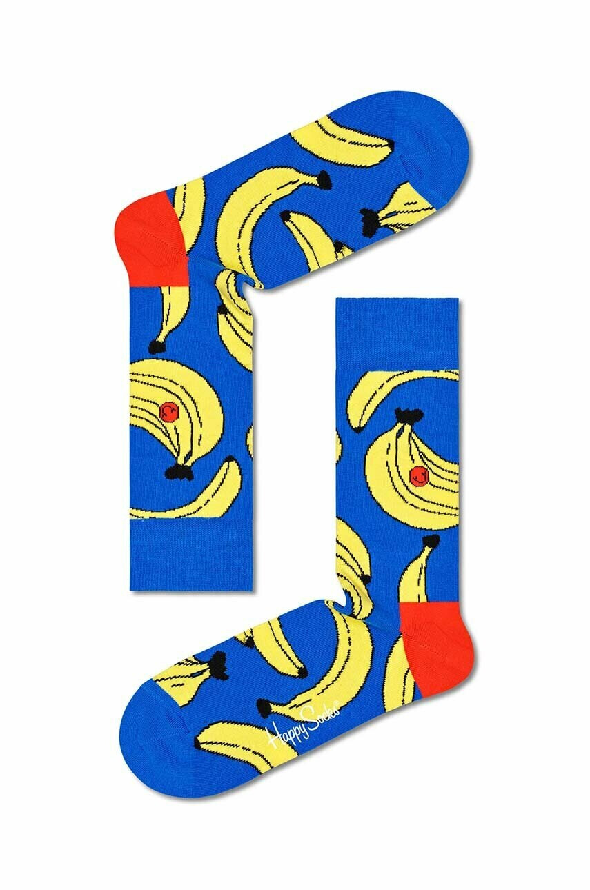 Happy Socks Чорапи Banana в синьо - Pepit.bg
