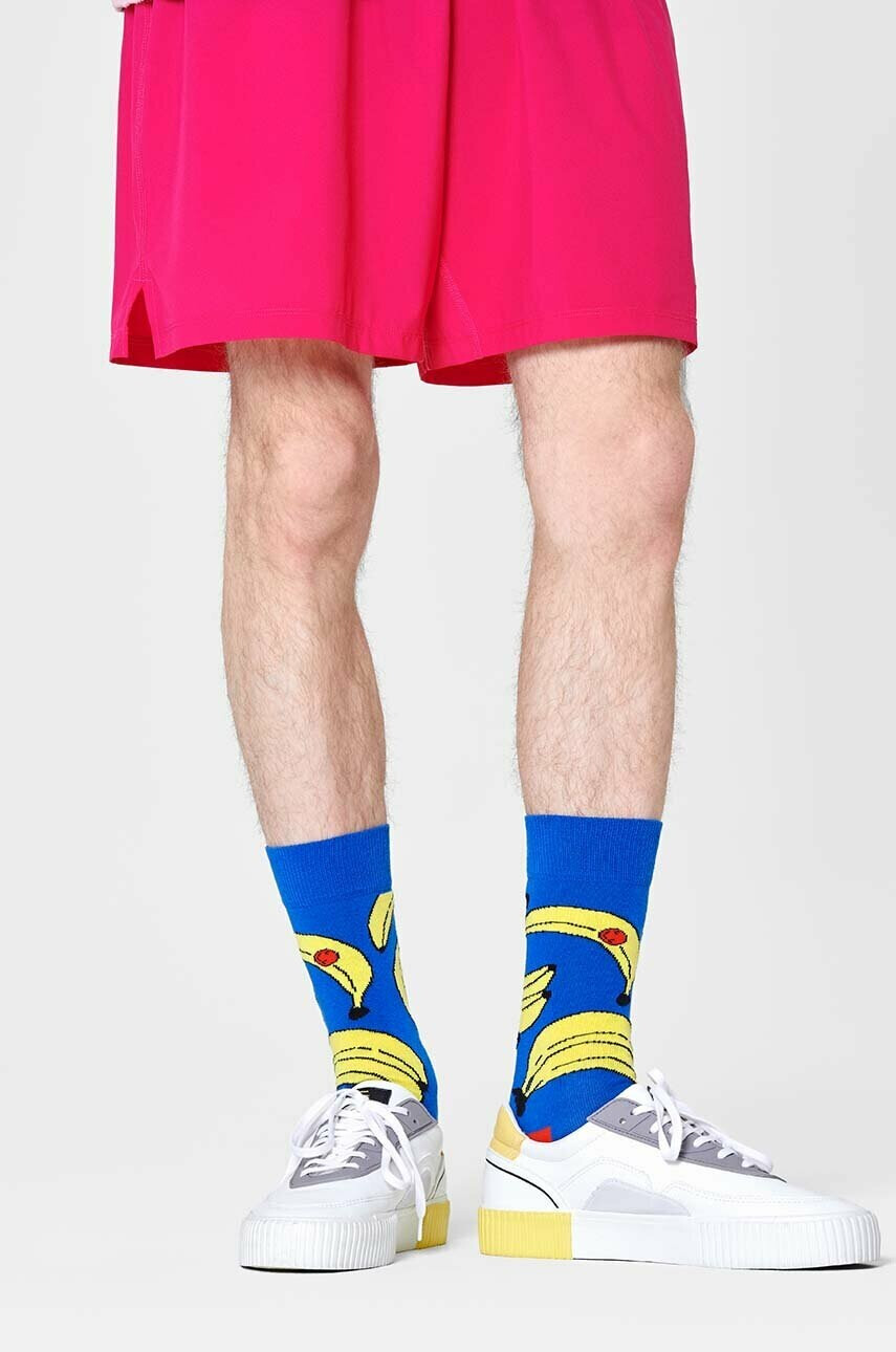 Happy Socks Чорапи Banana в синьо - Pepit.bg