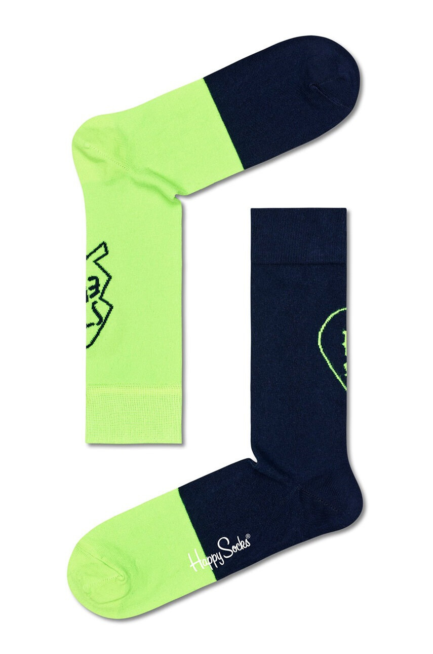 Happy Socks Чорапи Bestie Socks Gift Set (2 чифта) мъжки в зелено - Pepit.bg
