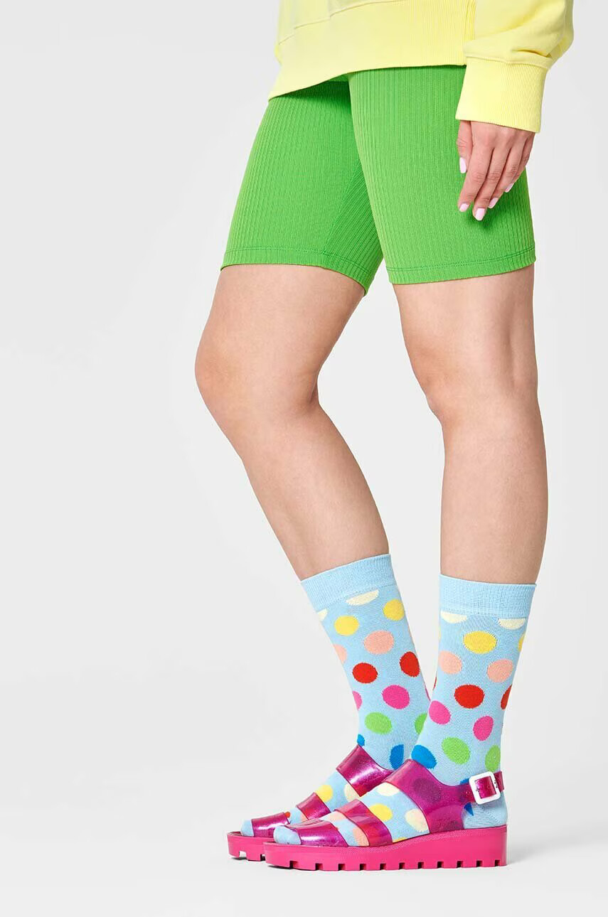 Happy Socks Чорапи Big Dot в синьо - Pepit.bg