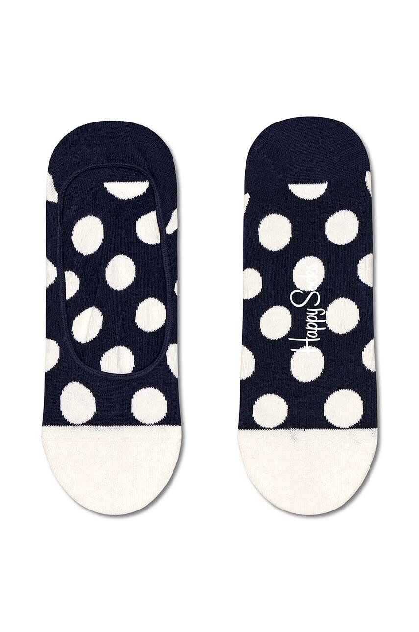 Happy Socks Чорапи Big Dot Liner Sock в тъмносиньо - Pepit.bg