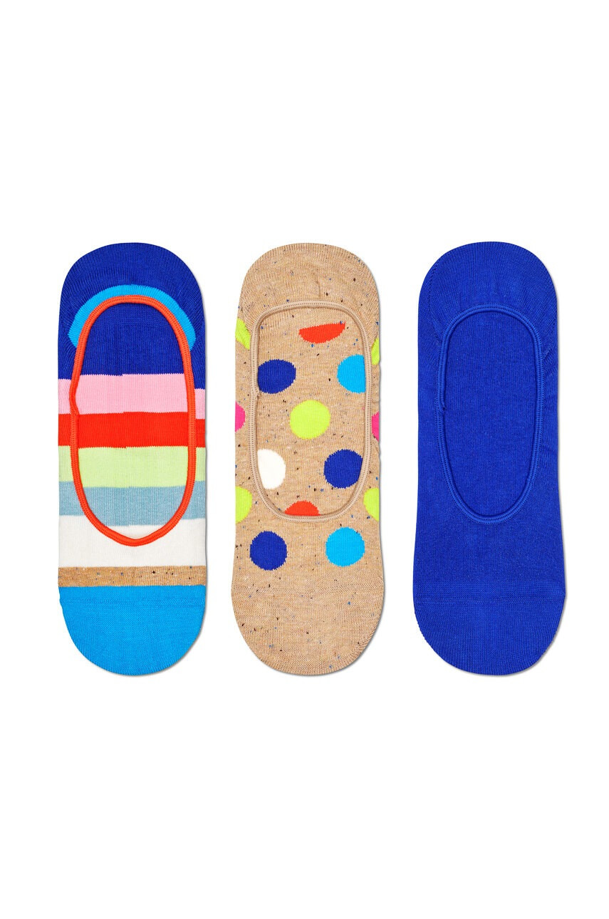 Happy Socks Чорапи Big Dot Stripe Liner (3 чифта) - Pepit.bg