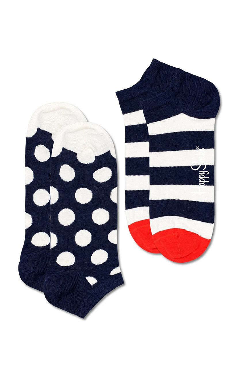 Happy Socks Чорапи Big Dot Stripe Low (2 чифта) - Pepit.bg