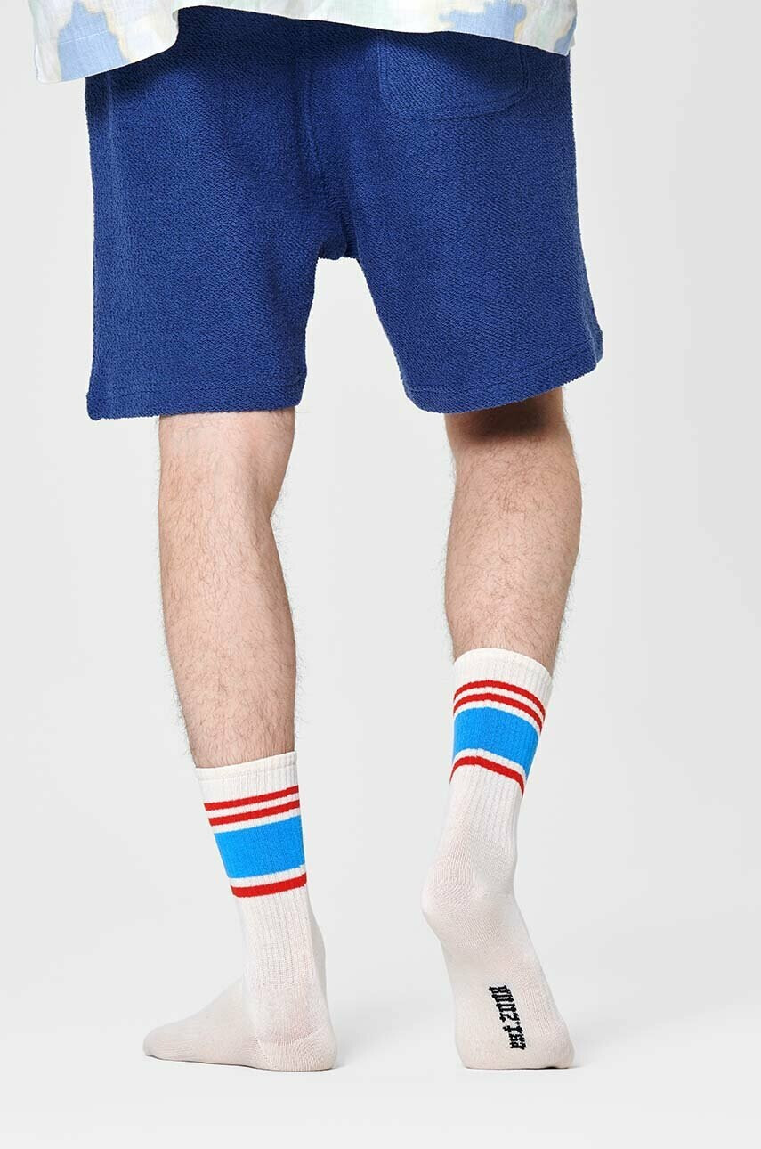 Happy Socks Чорапи Blocked Stripe в бежово - Pepit.bg