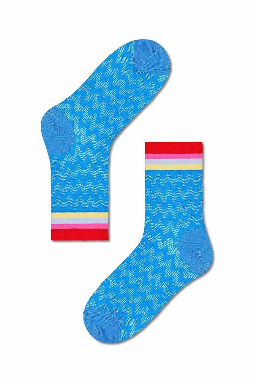 Happy Socks Чорапи Blue Fatima Ankle в синьо - Pepit.bg