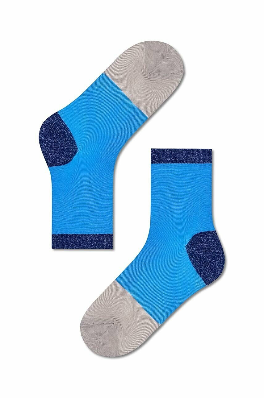 Happy Socks Чорапи Blue Liza Ankle в синьо - Pepit.bg