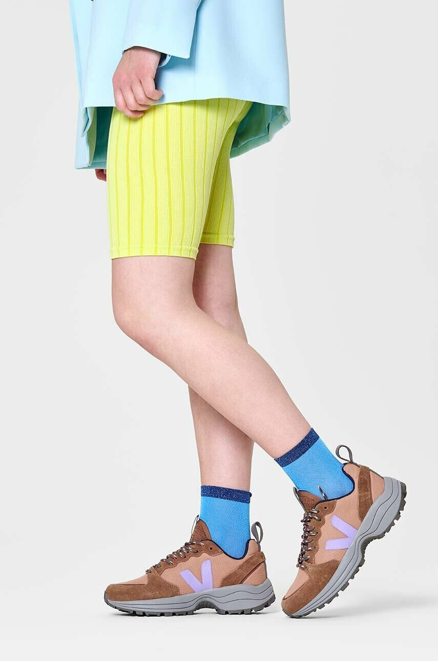 Happy Socks Чорапи Blue Liza Ankle в синьо - Pepit.bg