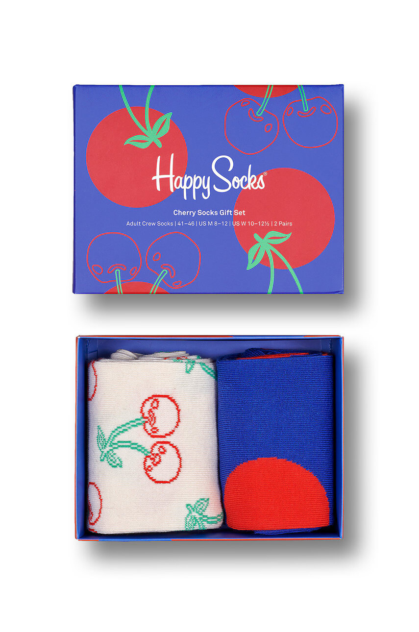 Happy Socks Чорапи Cherries Socks Gift (2 чифта) - Pepit.bg