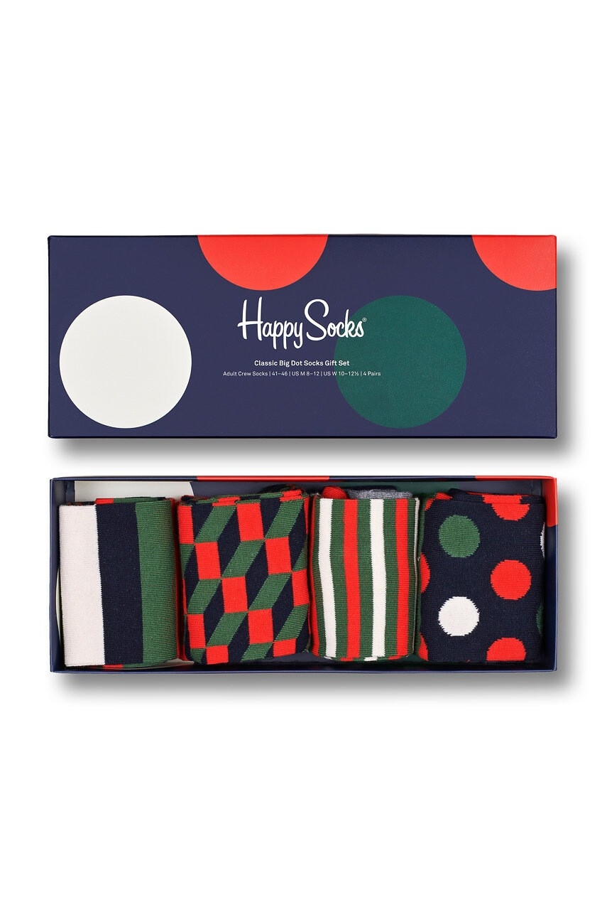 Happy Socks Чорапи Classic Holiday (4 чифта) - Pepit.bg