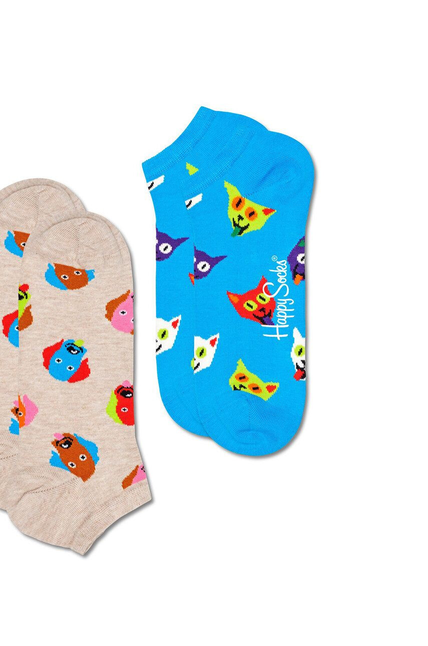 Happy Socks Чорапи Dog & Cat Low (2 чифта) - Pepit.bg