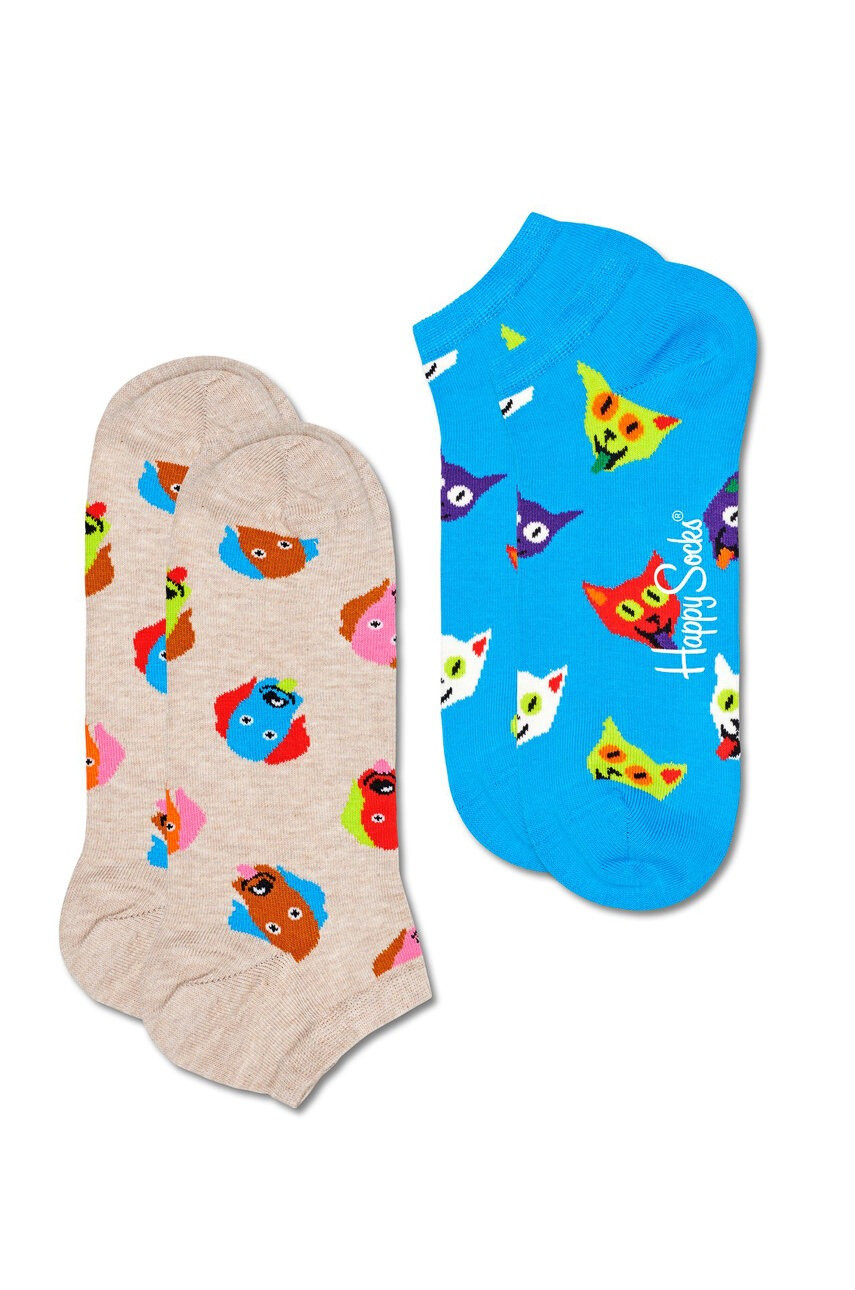 Happy Socks Чорапи Dog & Cat Low (2 чифта) - Pepit.bg