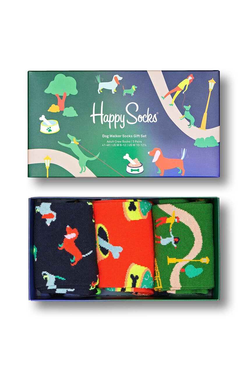 Happy Socks Чорапи Dog Walking Gift Set (3 чифта) - Pepit.bg