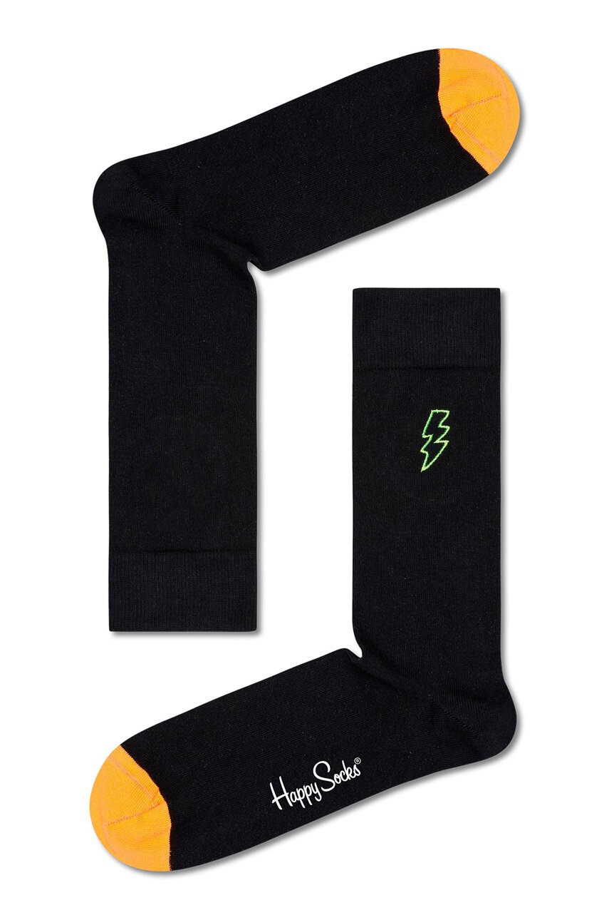 Happy Socks Чорапи Embroidery Lightning - Pepit.bg