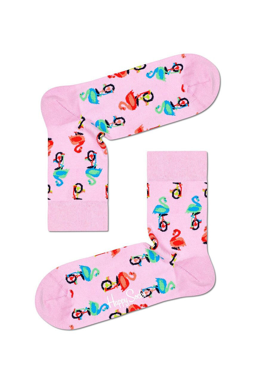 Happy Socks Чорапи Flamingo Half Crew - Pepit.bg