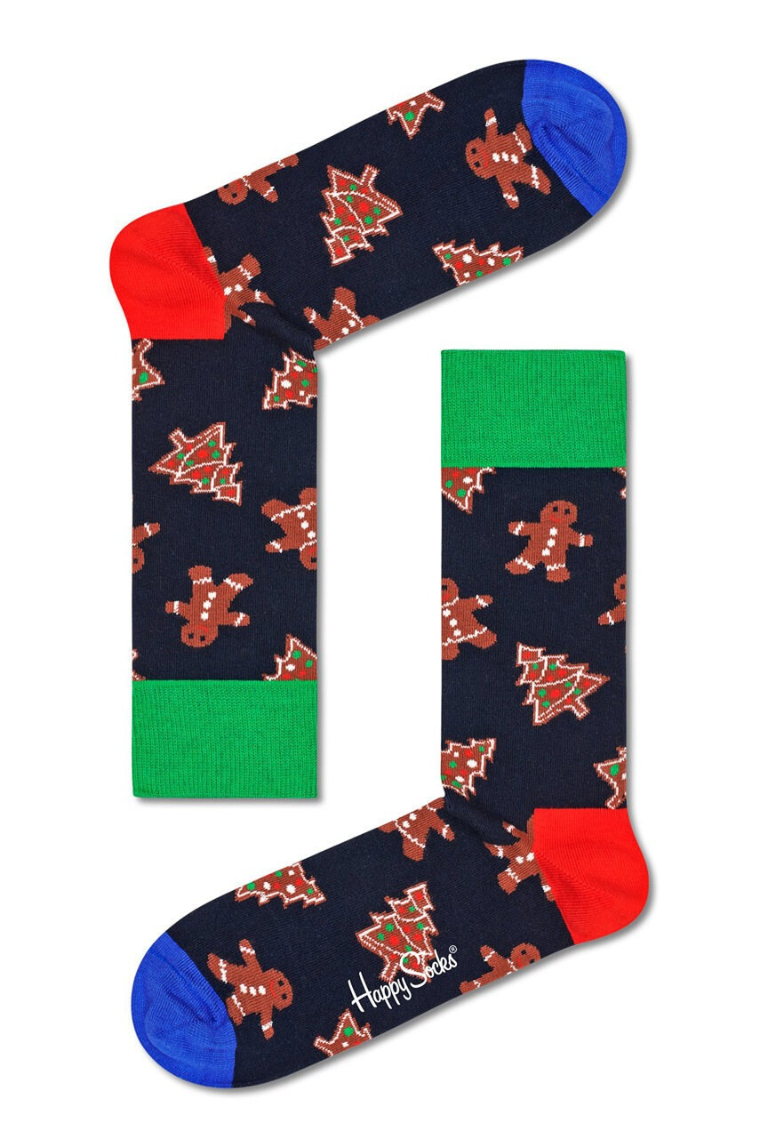 Happy Socks Чорапи Gingerbread Cookies в зелено - Pepit.bg