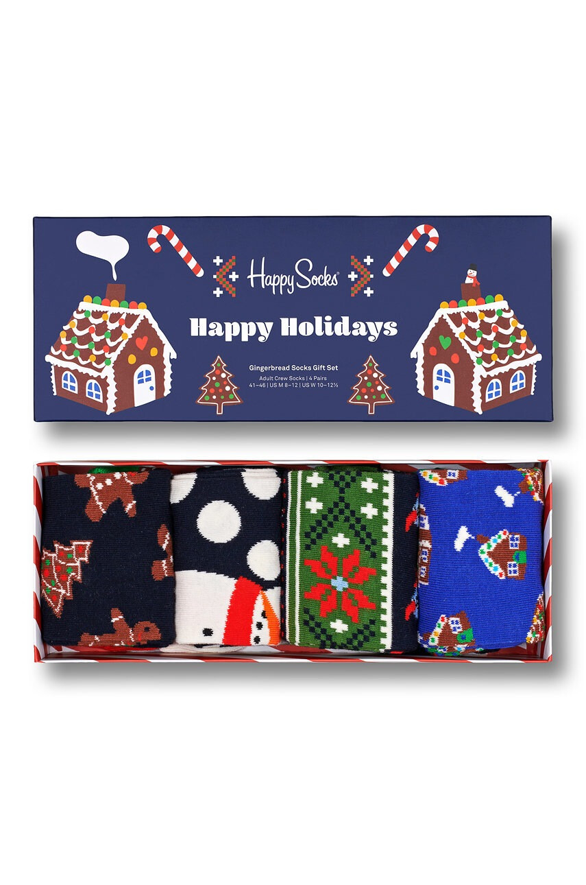 Happy Socks Чорапи Gingerbread Cookies (4 чифта) - Pepit.bg