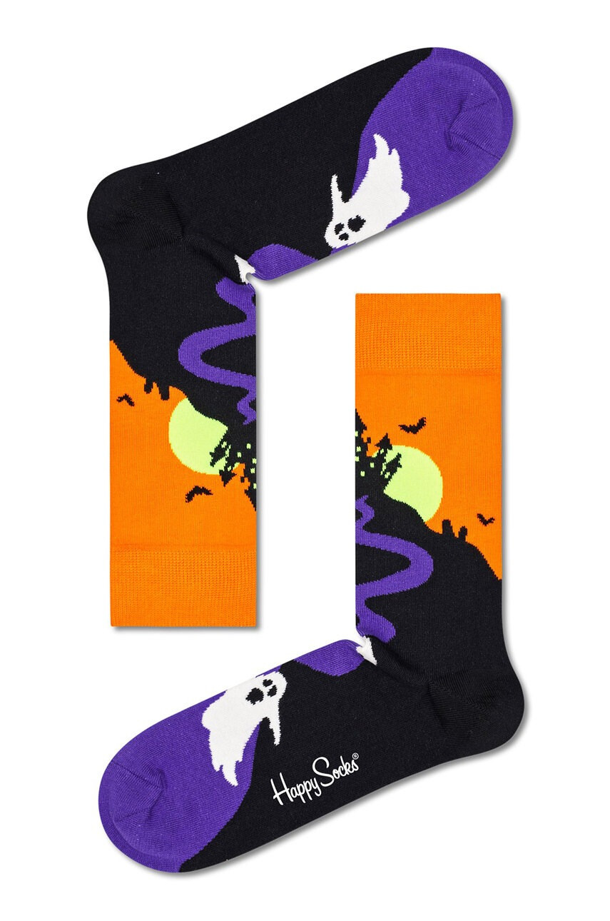 Happy Socks Чорапи Halloween Ghost мъжки - Pepit.bg