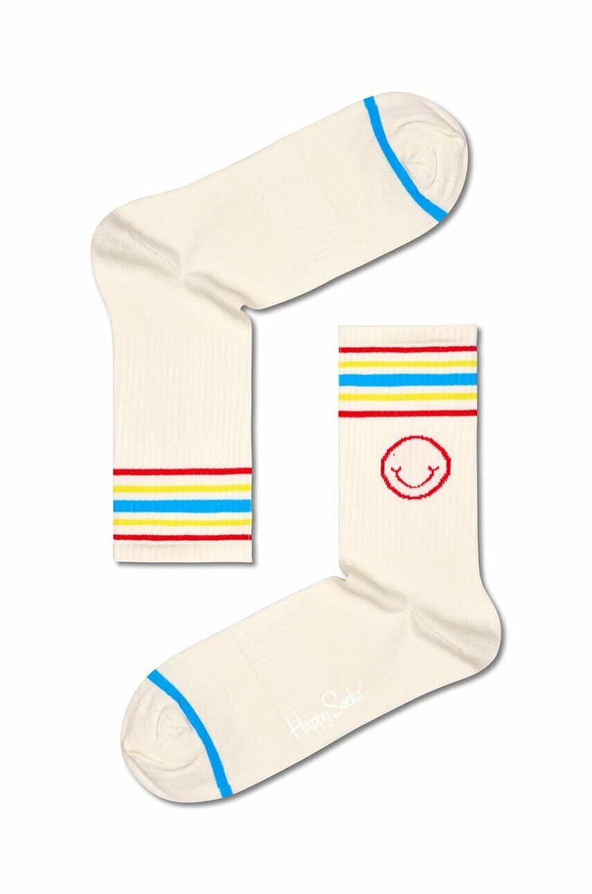 Happy Socks Чорапи Happy Striped в бежово - Pepit.bg