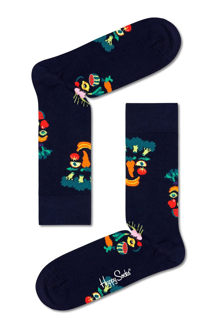 Happy Socks Чорапи Healthy Glow мъжки в черно - Pepit.bg