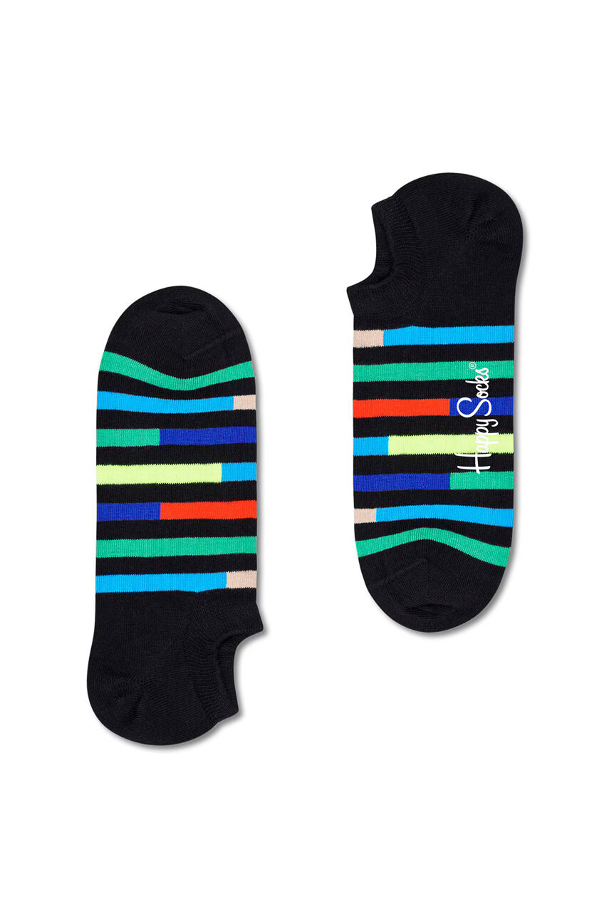 Happy Socks Чорапи Highway No Show мъжки в черно - Pepit.bg